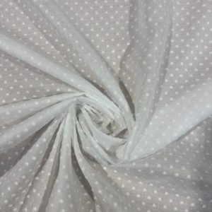 Voile Cotton WBL49 White (Optic White) LIMITED STOCK
