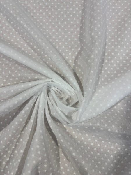 Voile Cotton WBL49 White (Optic White) LIMITED STOCK