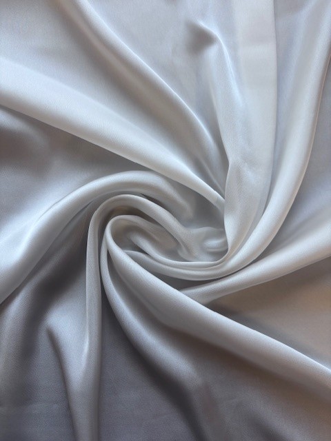 Polyester Satin Alpine White