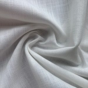 Pigment Coated Viscose/Linen Kobi White 140cm wide