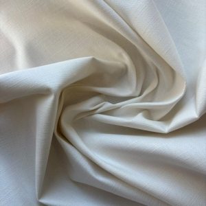 Coated Cotton/Linen White (Coated for Digital Printing) 140cm - Limited Stock